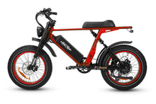 Load image into Gallery viewer, Ariel Rider Ebikes - Red color X-Class 52V fat tire electric bike from the left side on a white background