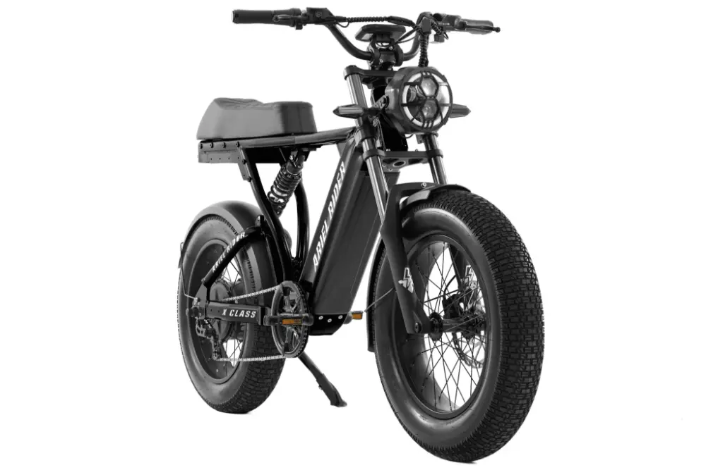 Black electric bike on a white background #Version_Off-Road