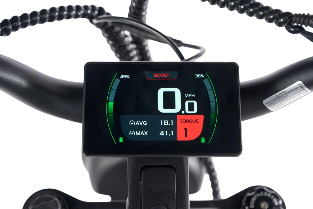 Torque Sensor
- Motor assist is based on pedal cadence.
display preview