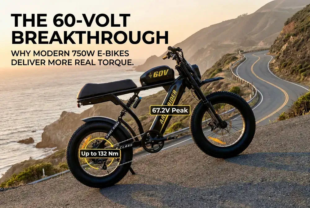 The 60-Volt Breakthrough: Why Modern 750W E-Bikes Deliver More Real Torque
