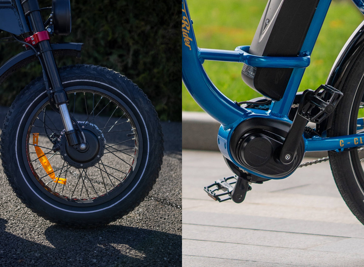 E-bike Motor Types - Ariel Rider Ebikes