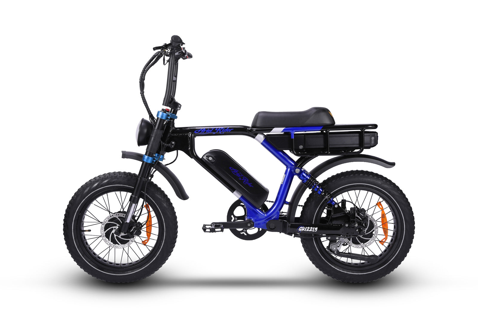 Ariel_Rider_ebikes_-_Grizzly_AWD_electric bike_-_Blue_Color_-_dual_motor - full suspension - left