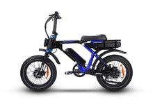 Load image into Gallery viewer, Ariel_Rider_ebikes_-_Grizzly_AWD_electric bike_-_Blue_Color_-_dual_motor - full suspension - left