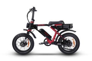 Ariel_Rider_ebikes_-_Grizzly_AWD_electric bike_-_red_Color_-_dual_motor - full suspension 1000w - left