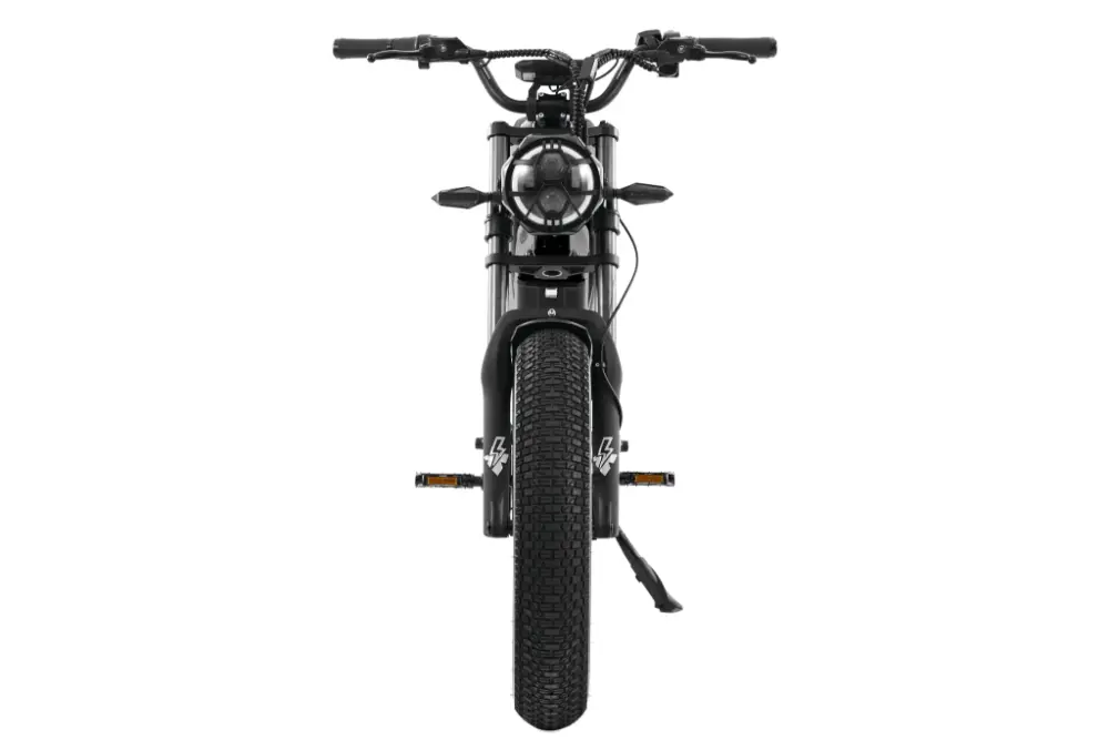 Black electric bike on a white background #Version_Off-Road