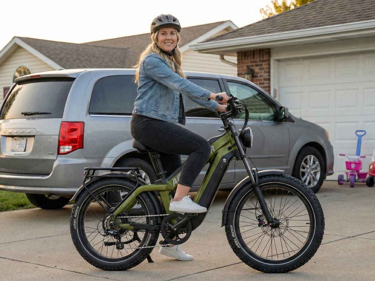 Ariel Rider e-bike commute ride for steady weekly exercise
