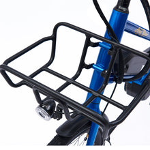 Load image into Gallery viewer, Durable aluminum e-bike front basket with a 6061 Al alloy frame, designed for heavy loads and easy attachment.