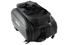 Load image into Gallery viewer, Large-capacity e-bike rear rack bag with multiple compartments, ideal for daily commuting and long trips.