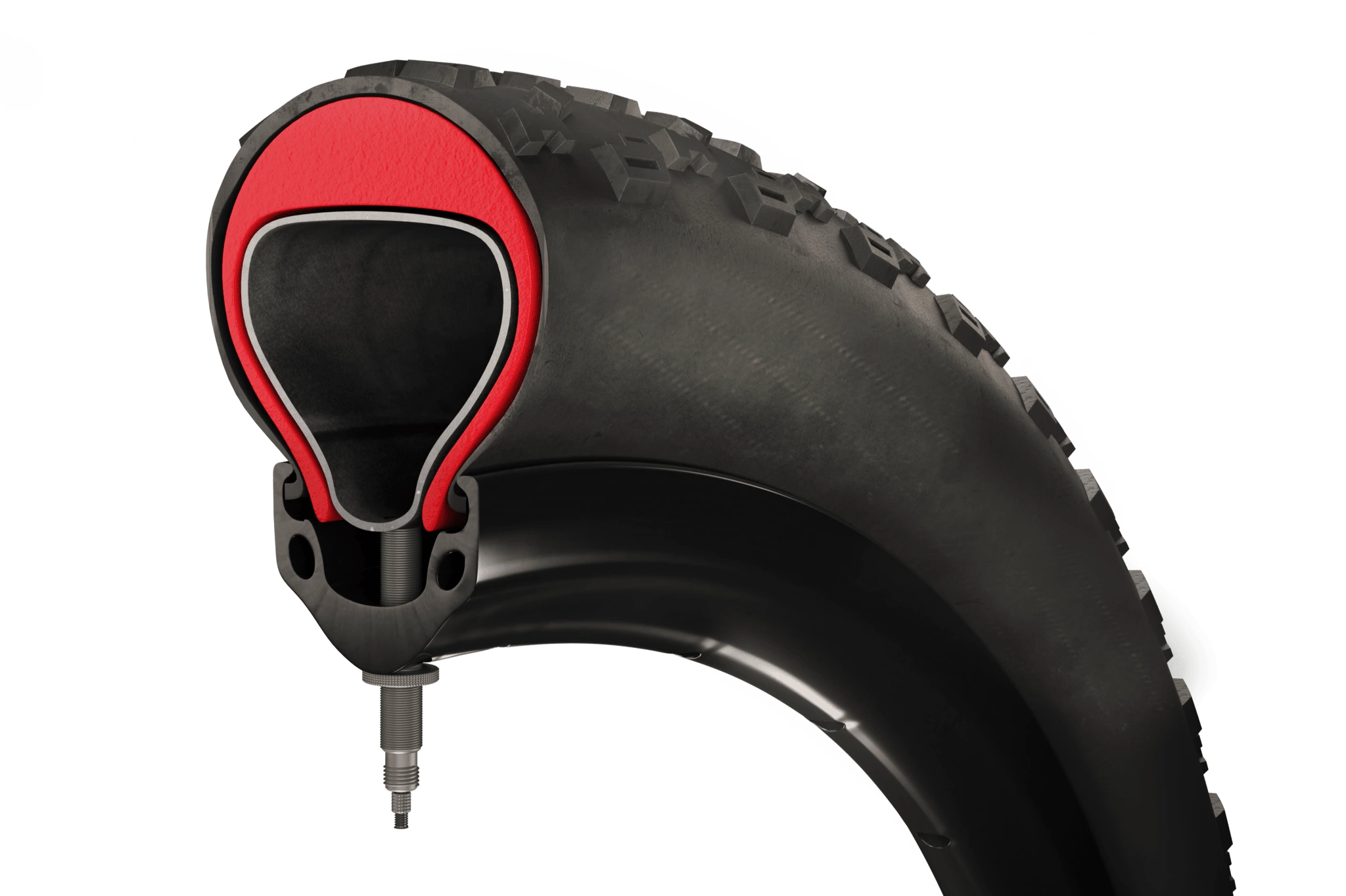 Step-by-step installation of Tannus Armour Inserts into a bicycle tire, demonstrating the simple process for riders.