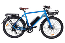 Load image into Gallery viewer, Universal e-bike front basket featuring a built-in light mount, enhancing visibility and convenience.