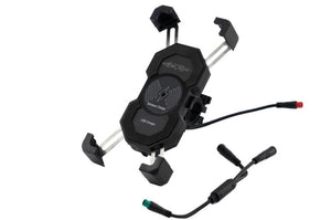 Water-resistant bike phone holder designed for durability and stability in all weather conditions.