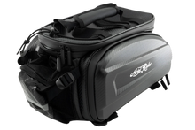 Load image into Gallery viewer, Waterproof e-bike rear trunk bag made from durable materials, protecting contents from the elements.